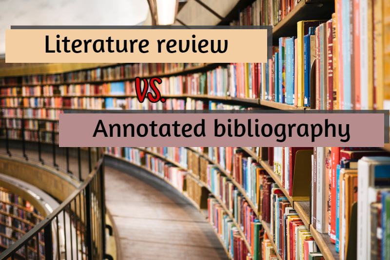 what is an annotated bibliography vs literature review